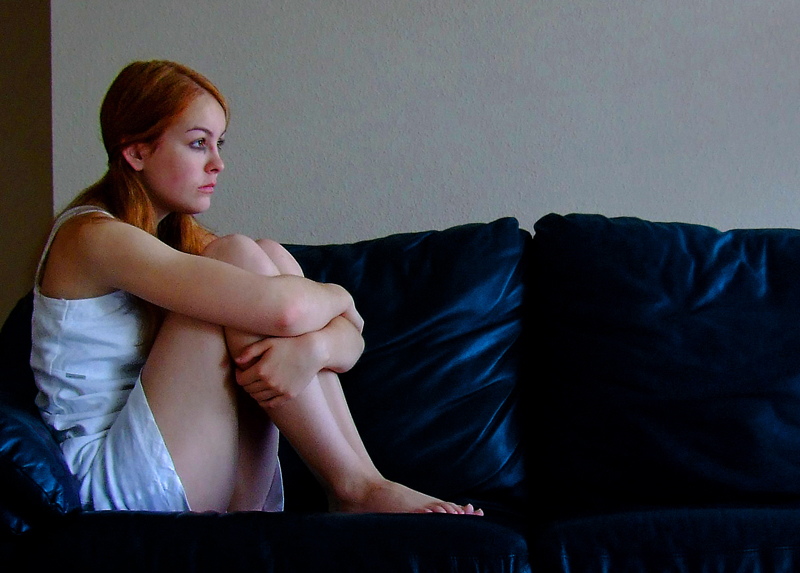 Girl on couch